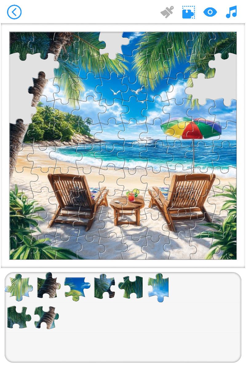 Puzzle Breeze completed puzzle screen