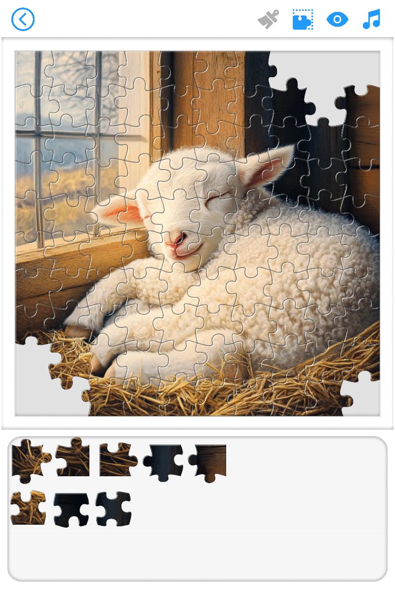 Puzzle Breeze saved puzzles screen
