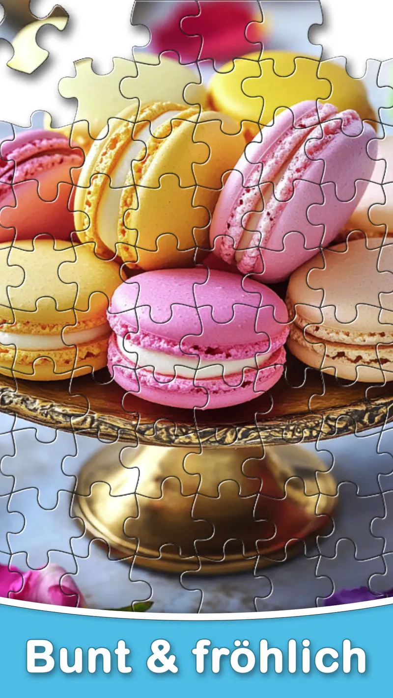 Farbenfrohes Puzzle-Motiv